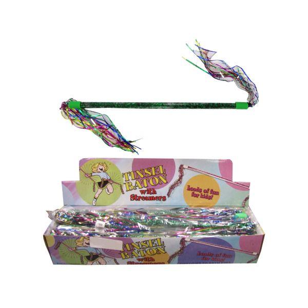 24 Wholesale Tinsel Baton With Streamers Countertop Display image