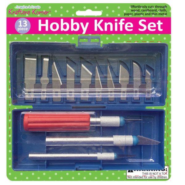 24 Wholesale 13 Piece Precision Knife Set With Storage Case image