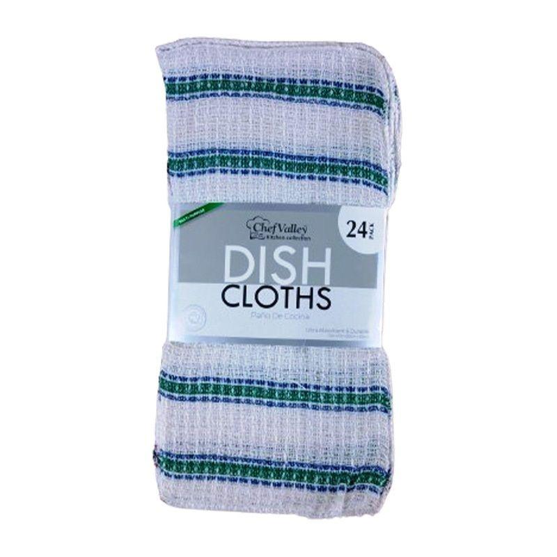 24 Wholesale 24 Pack Y/d Dish Cloths 12x12 image