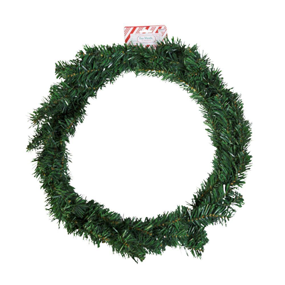 12 Wholesale Pine Wreath Green 16in/65tips Christmas Header image