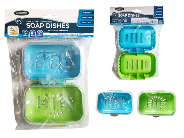 96 Wholesale 2 Piece Soap Dish image