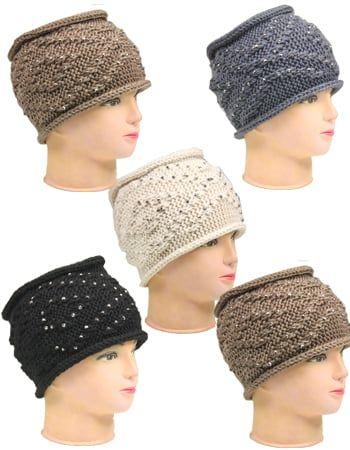 12 Wholesale Cable Braided Woven Winter Headbands For Women image