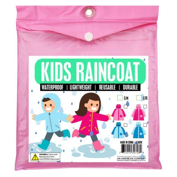 6 Wholesale Lightweight Kids Raincoat image