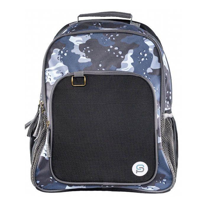 12 Wholesale Cavallero 17" Blue Camo Backpack image