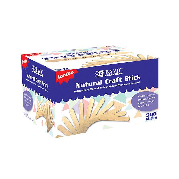10 Wholesale Jumbo Natural Craft Stick (500/box) image