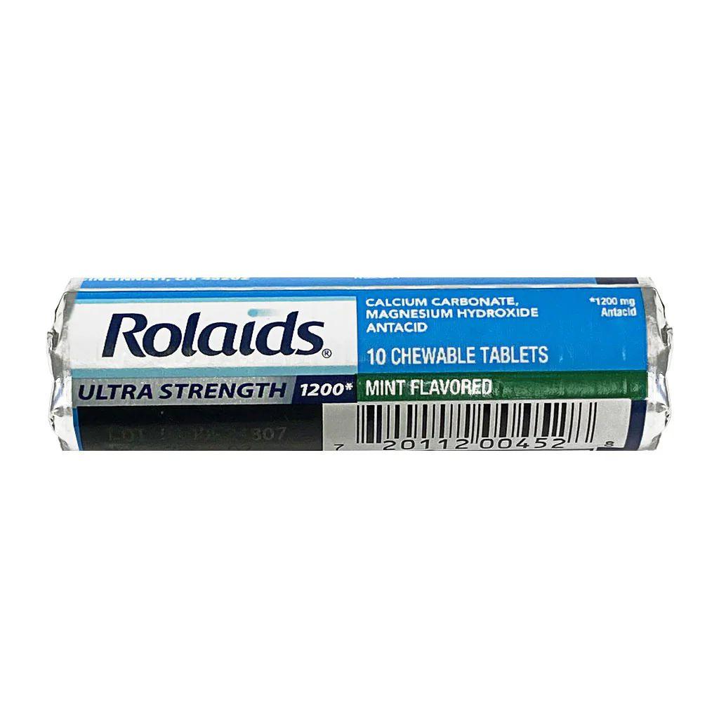 60 Wholesale Rolaids Ultra Strength Antacid Mint Tablets Roll of 10 image