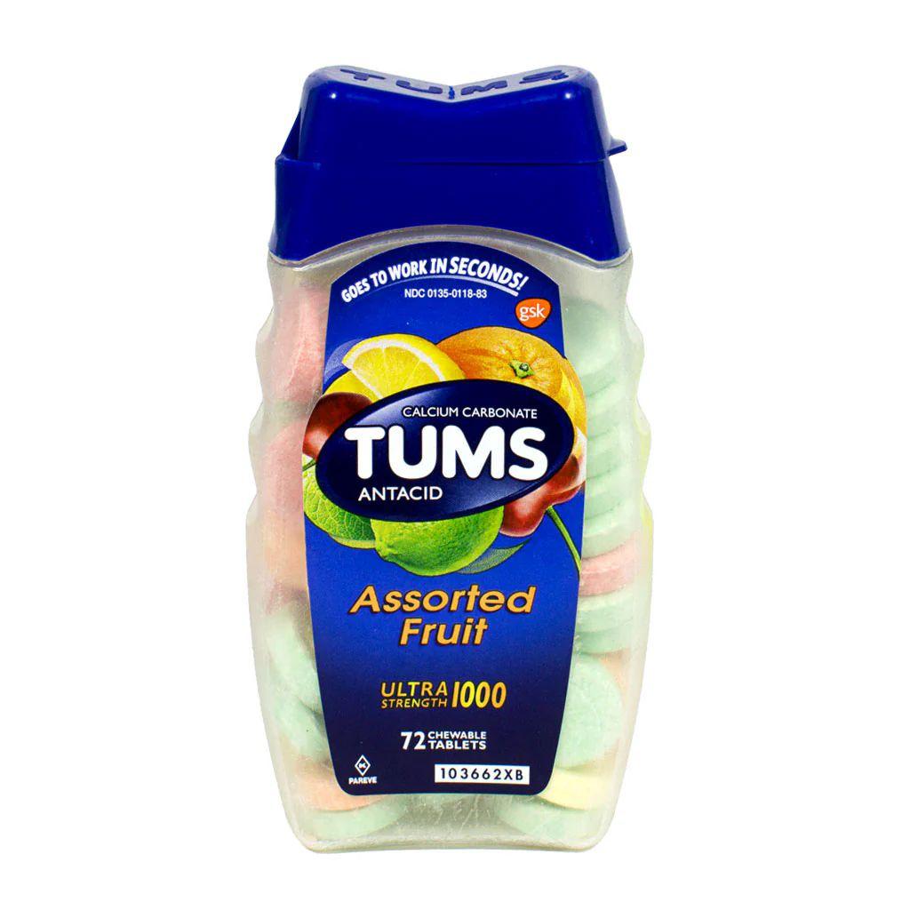 12 Wholesale Tums Ultra Strength Assorted Fruit Antacid- 72 Ct image