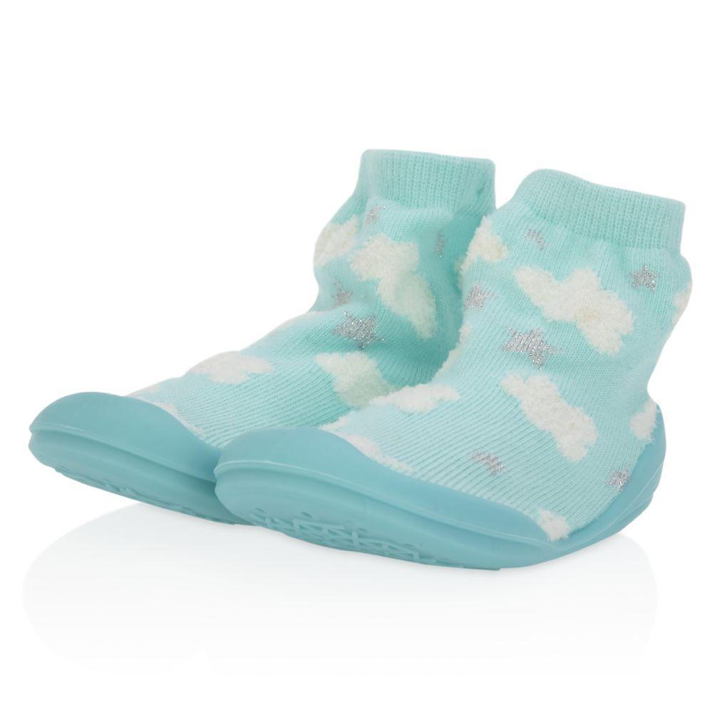 24 Wholesale Nuby Baby Rubber Shoes - Aqua Clouds Large Sneks 22-30 Months image