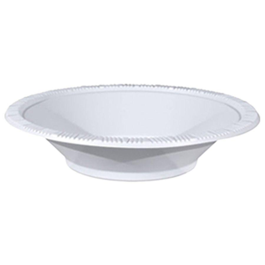 6 Wholesale Dispozeit Plastic Bowl 7 In 100 Ct White image