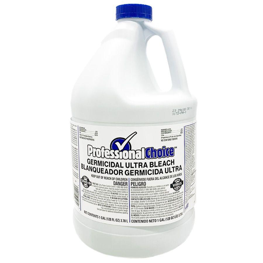 4 Wholesale Professional Choice Bleach 128 Oz Germicidal 6% image