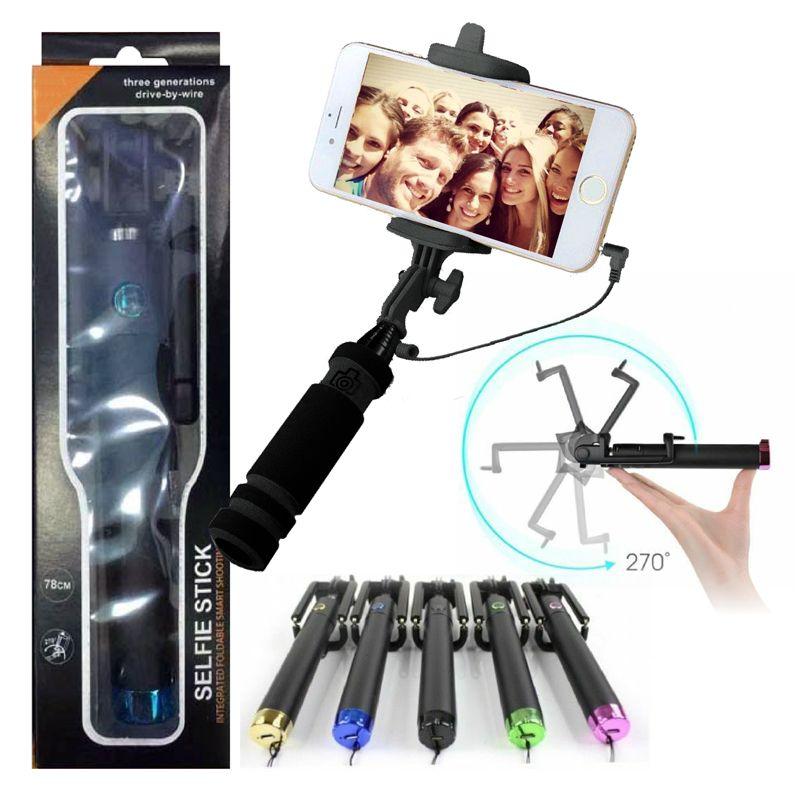 100 Wholesale Selfie Stick 5 Colors image