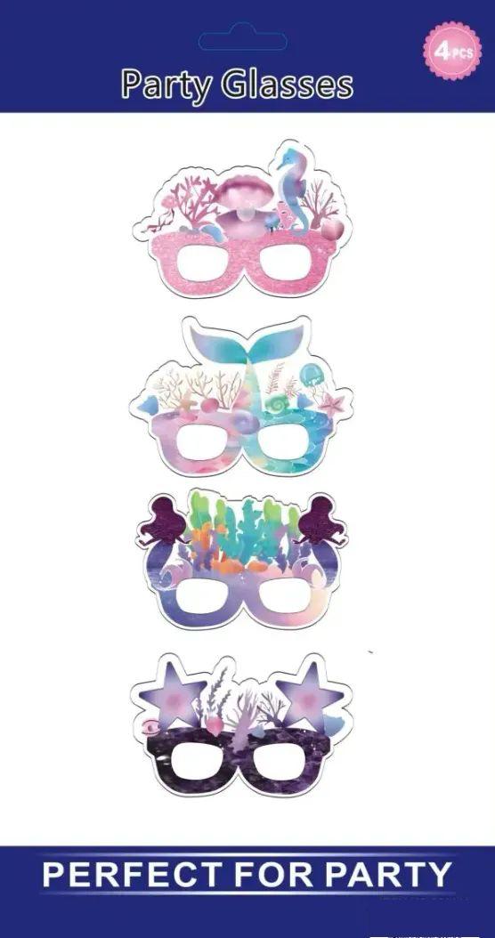 60 Wholesale Party Fancy Glasses Mermaid 4pcs image