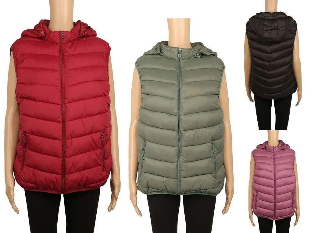 48 Wholesale Sleeveless Puffer Jacket For Women image