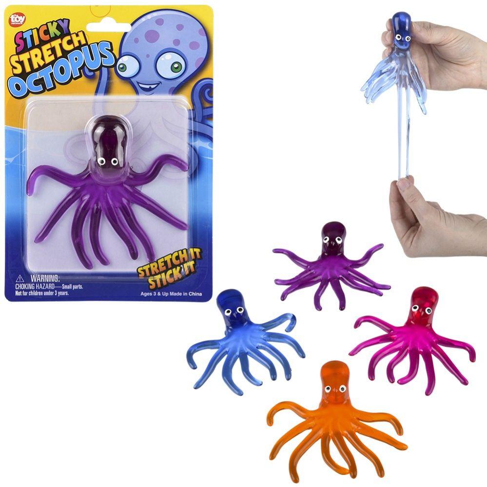 144 Wholesale 4.75" Stretch Sticky Octopus image