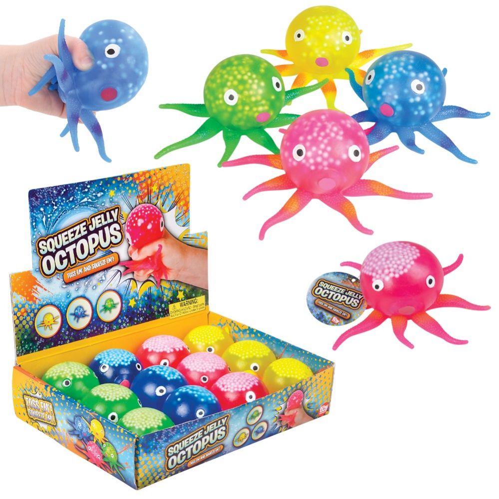 72 Wholesale 2.5" Squeeze Jelly Octopus image