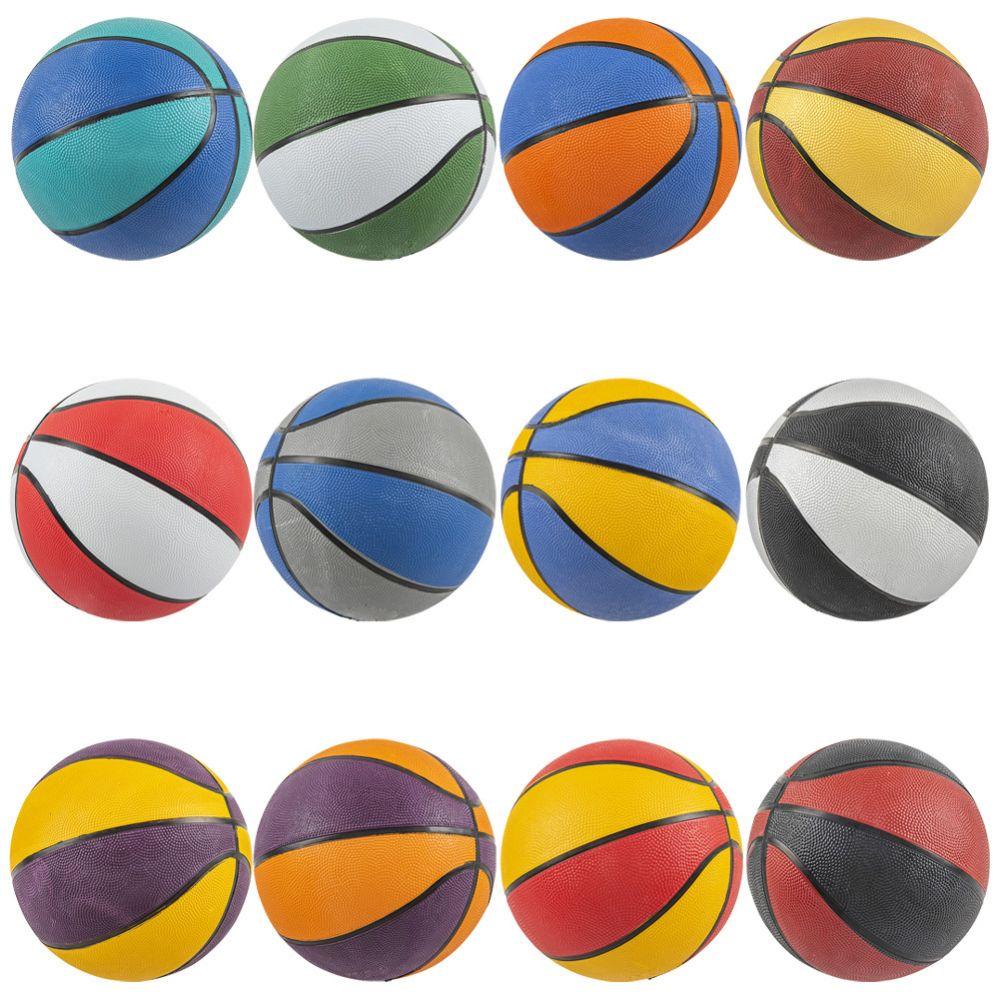 25 Wholesale 9.5" Assorted Colors Regulation Basketballs image