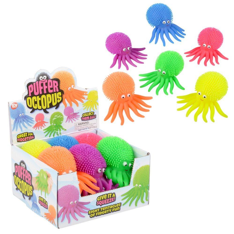 144 Wholesale 4" Puffer Octopus image