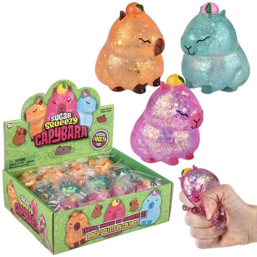 72 Wholesale Squeezy Sugar Capybara 2.5" image