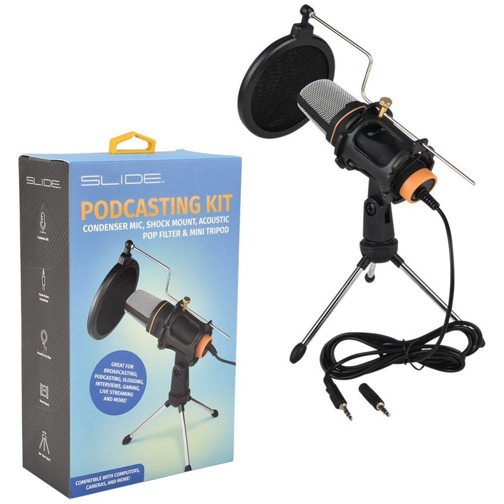 24 Wholesale Slide Podcasting Mic Kit Pd1000 image
