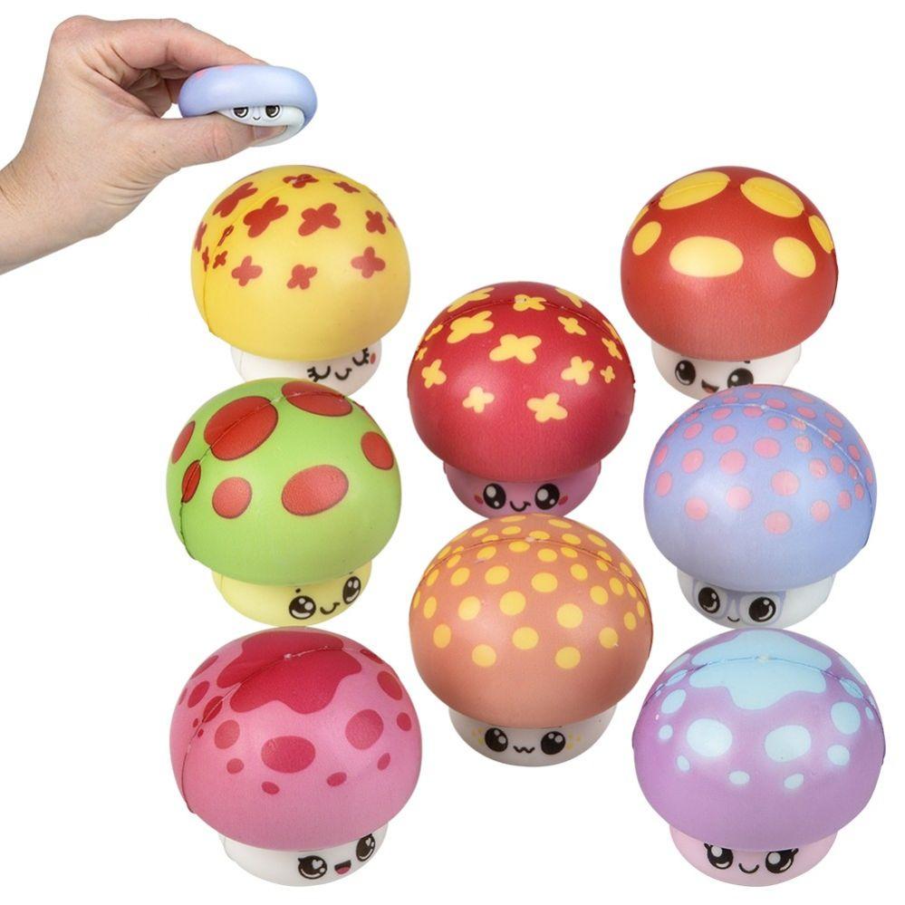 576 Wholesale 2" Micro Squish Mushroom Assortment image