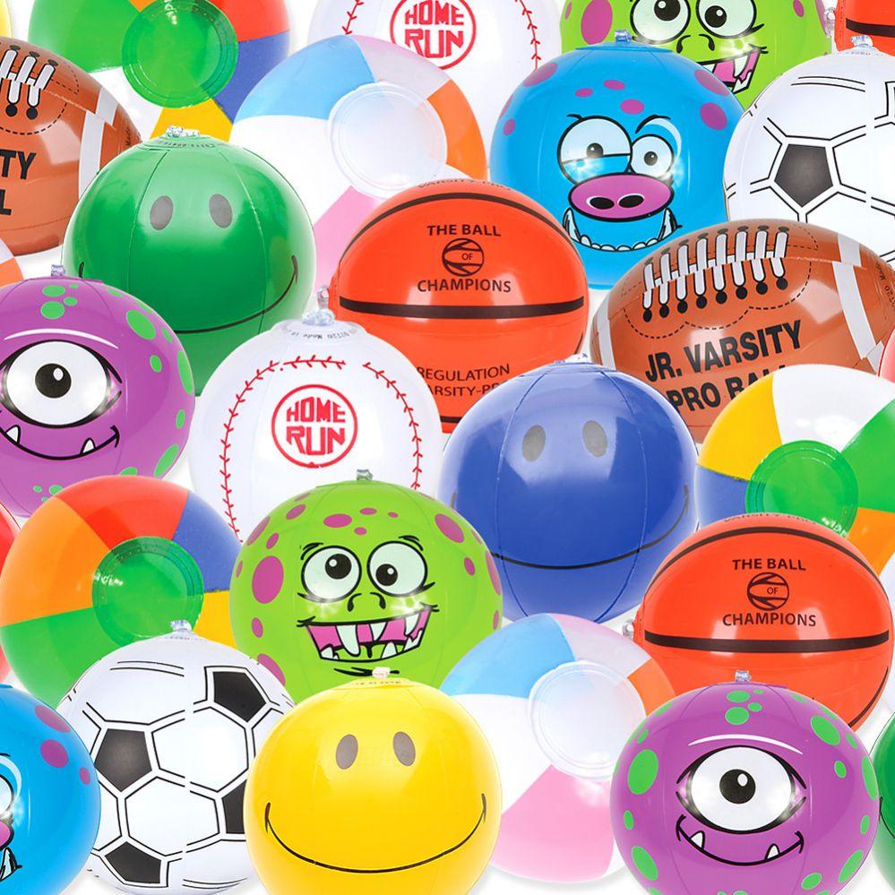 300 Wholesale 6" Beach Ball Assortment (25pcs/unit) image