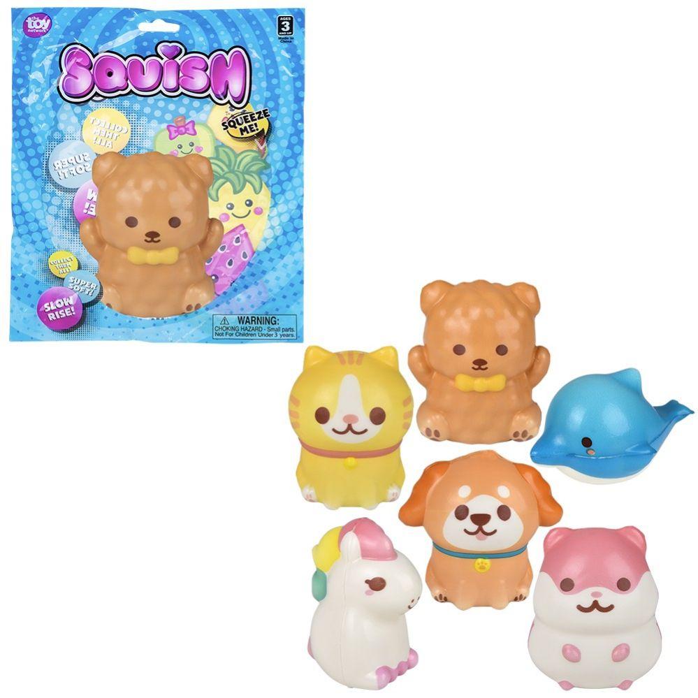 144 Wholesale Squish Kawaii Animals 3.25" image