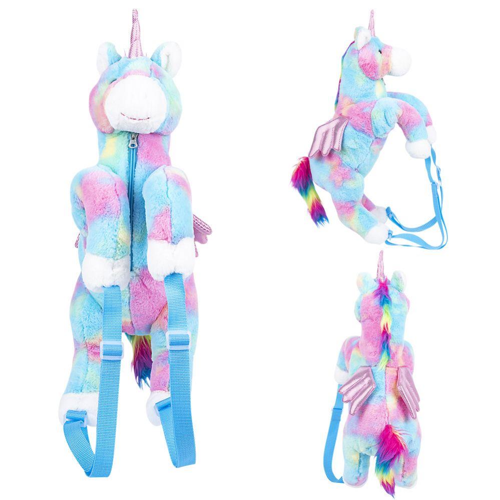 12 Wholesale 20" Multi Color Unicorn Backpack image