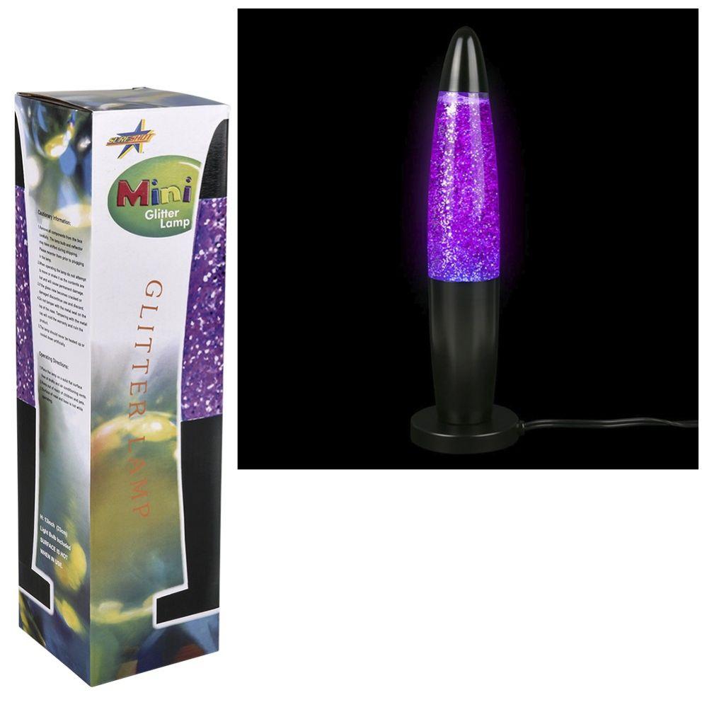 12 Wholesale 12 Wholesale Mini Sparkle Lamp 12.5" - Purple - WSD image