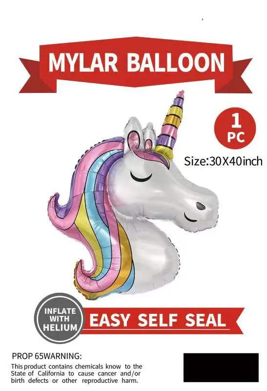 240 Wholesale Unicorn Themed Mylar Balloon image