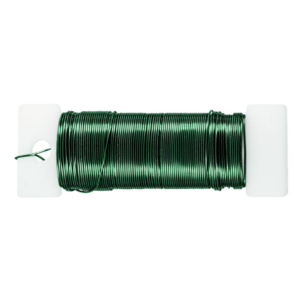 120 Wholesale 24 Gauge Floral Wire 115ft/roll - Green image