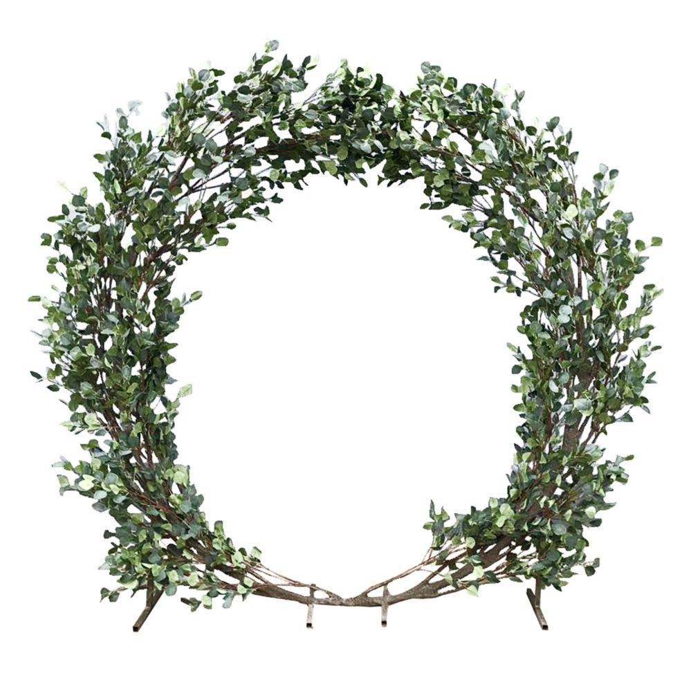 Wholesale Artificial Eucalyptus Leaf Grand Tree Arch 7 Ft - Green image