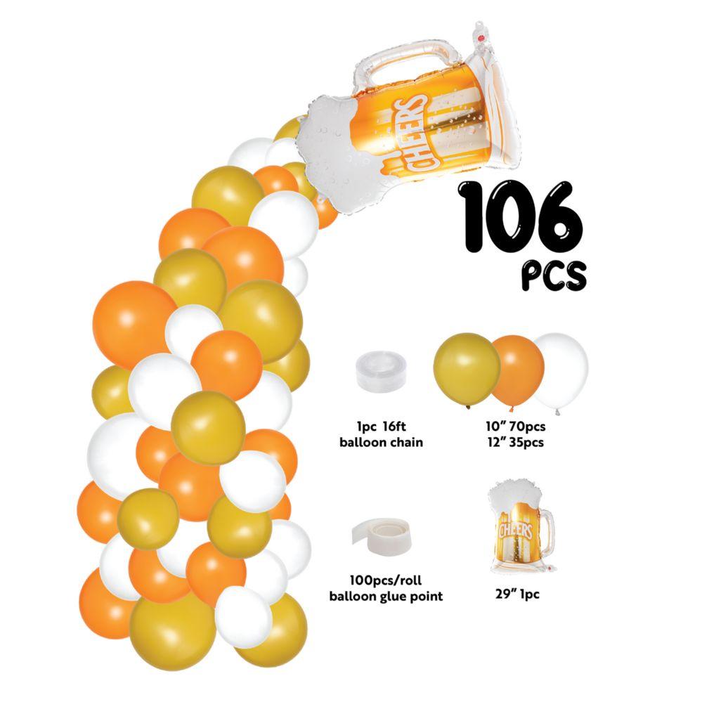 24 Wholesale Beer Theme Balloon Garland Set 16ft image