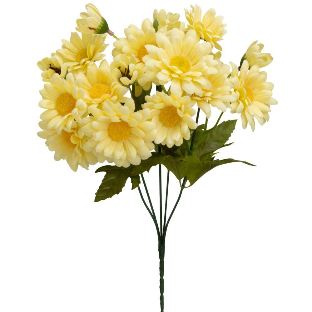 72 Wholesale Artificial Daisy Bouquet 11 inch - Yellow image