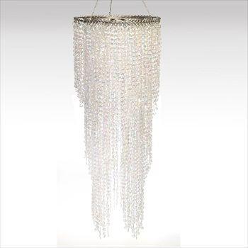 4 Wholesale Crystal Iridescent Diamond Cut Chandelier Long Three Layered image