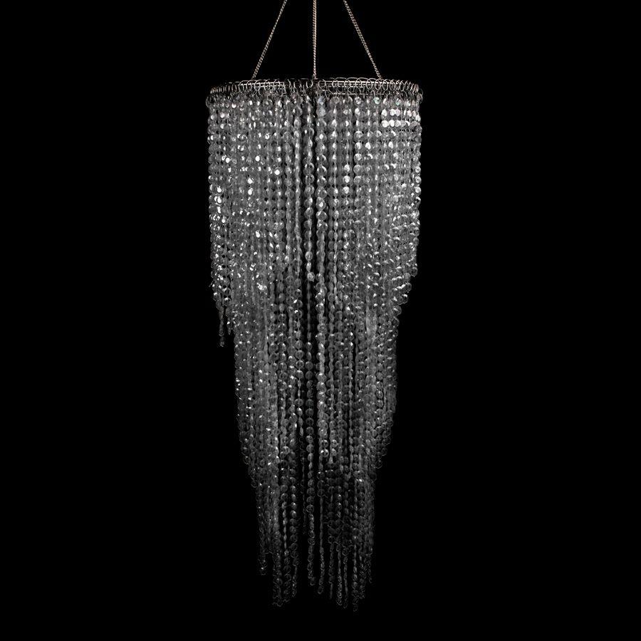 4 Wholesale Crystal Diamond Cut Chandelier Long Three Layered image