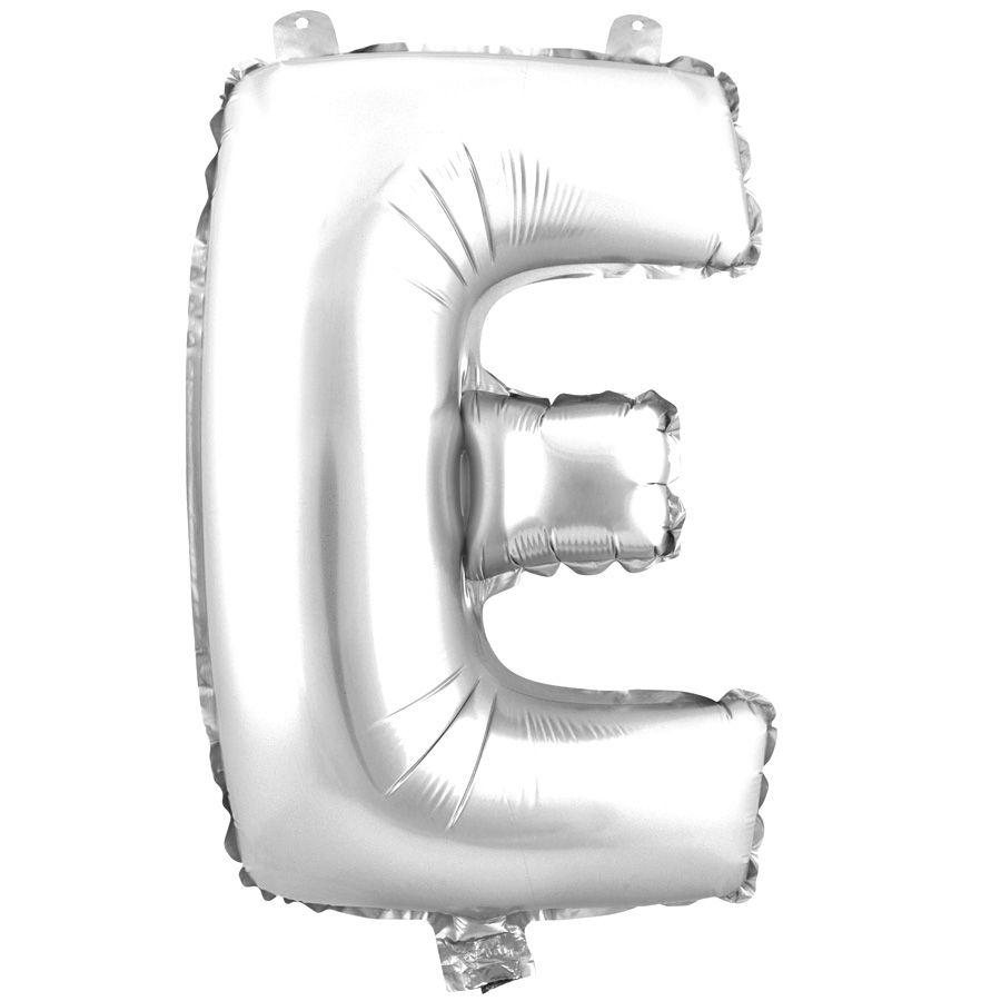 72 Wholesale Letter Mylar Foil Balloon 16 inch - "E" image