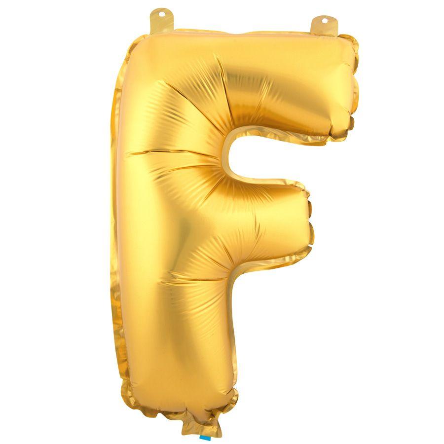 72 Wholesale Letter Mylar Foil Balloon 16 inch - "f" image