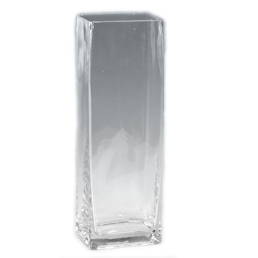 12 Wholesale Tall Square Vase 12 inch image