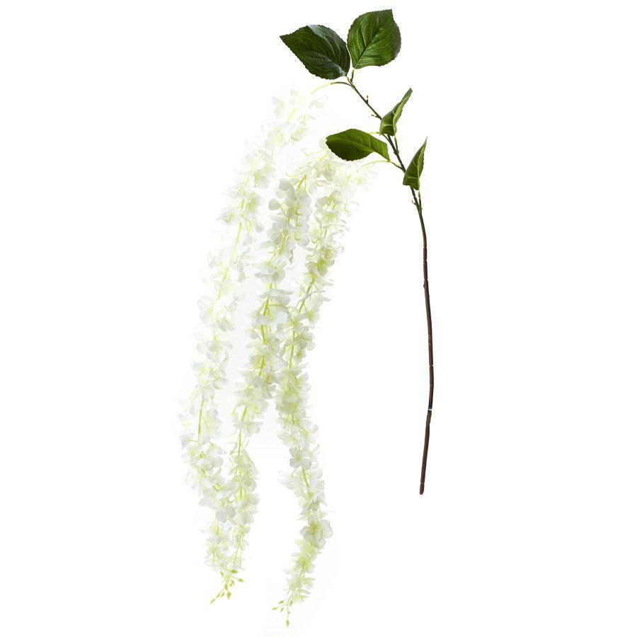 24 Wholesale Artificial Wisteria Spray - White image
