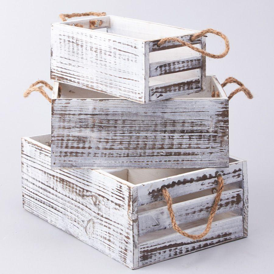 8 Wholesale Wooden Crates 3pc image
