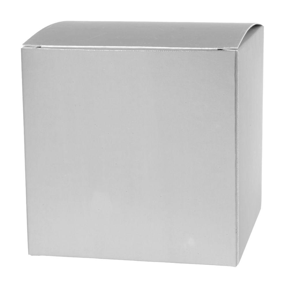 48 Wholesale 3 inch Cube Paper Gift Box 12pc - Silver image