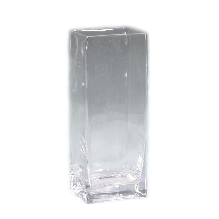 12 Wholesale Tall Square Vase 10 inch image