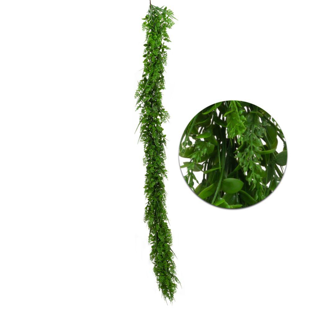 12 Wholesale Artificial Eucalyptus And Fern Garland 62 inch image