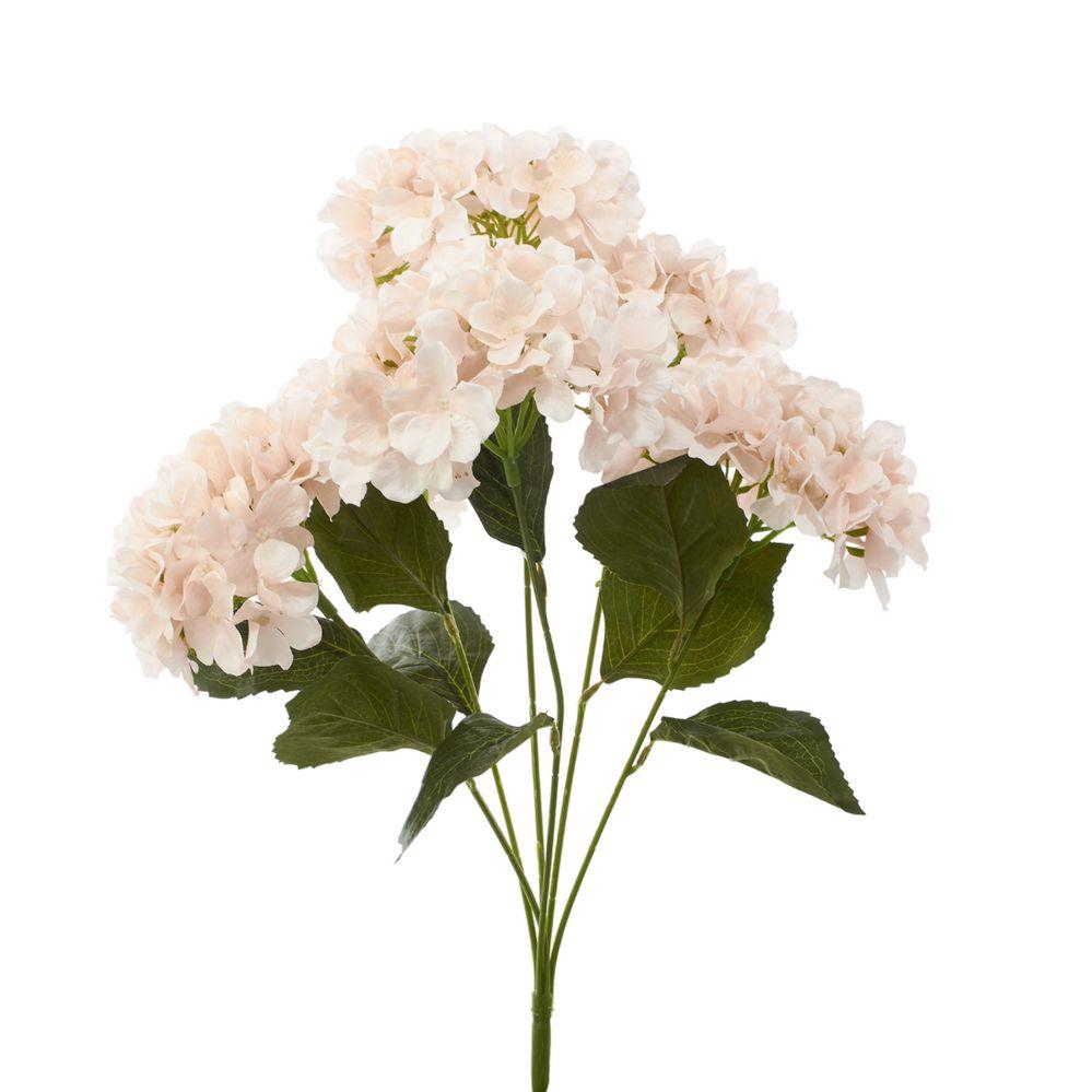 24 Wholesale Artificial Hydrangea Bouquet 22 inches - Blush image