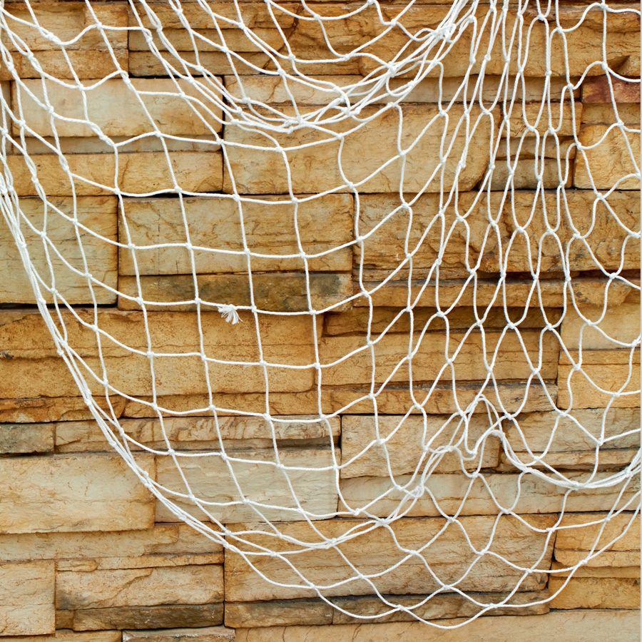 24 Wholesale Fishing Net Decoration - White image