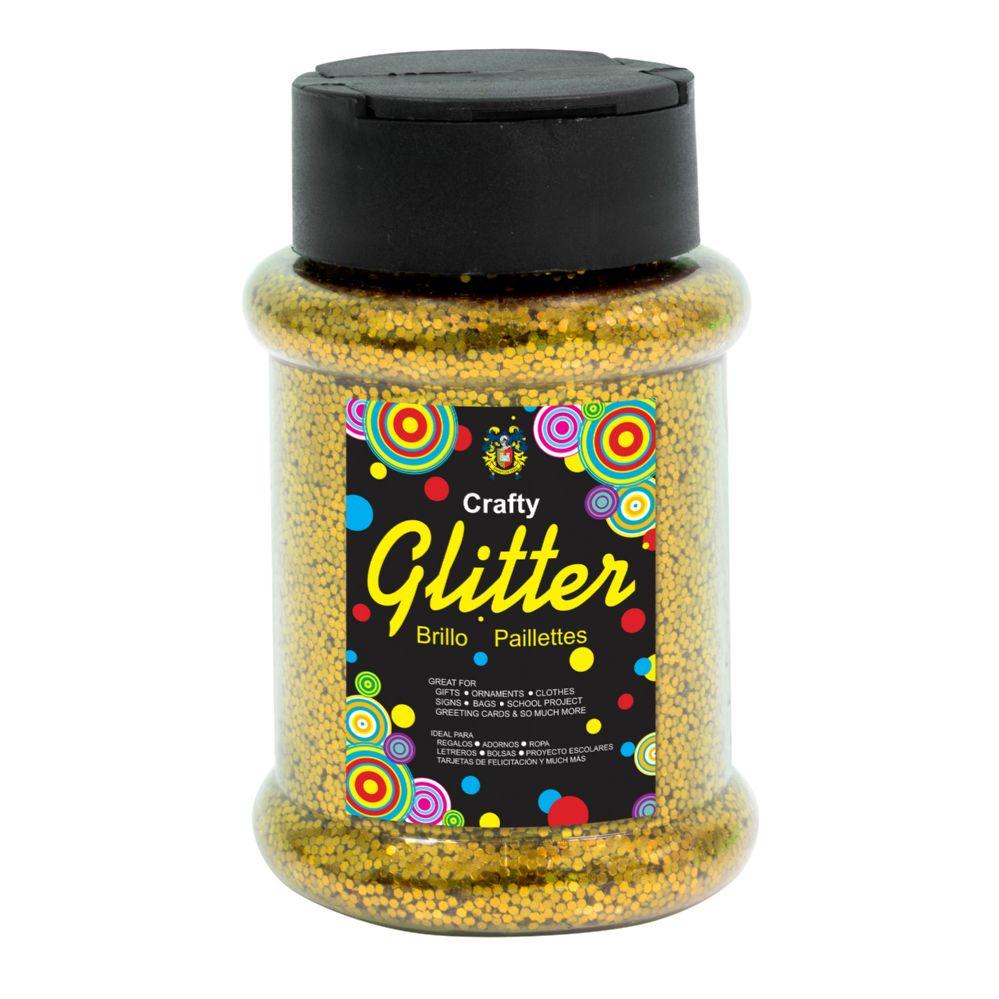 24 Wholesale Glitter Bottle 4oz - Gold image