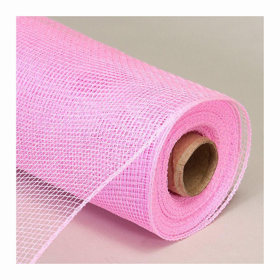 20 Wholesale Decorative Poly Mesh Roll - Pink image