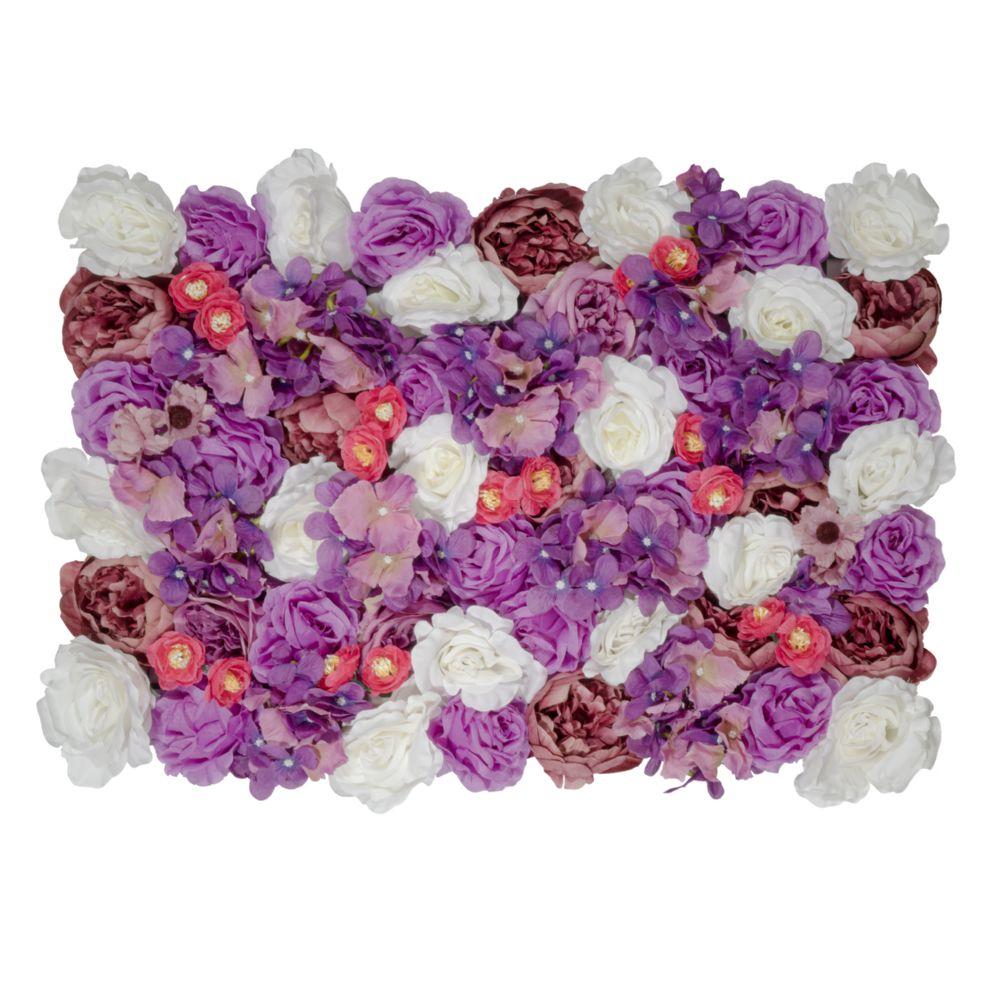 6 Wholesale Artificial Mixed Rose Hydrangea Peony Flower Mat image