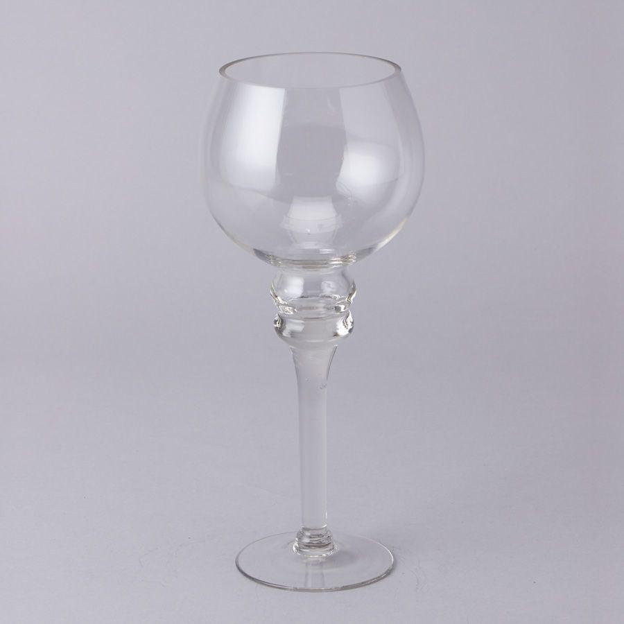 12 Wholesale Glass Stem Vase 11 inches image