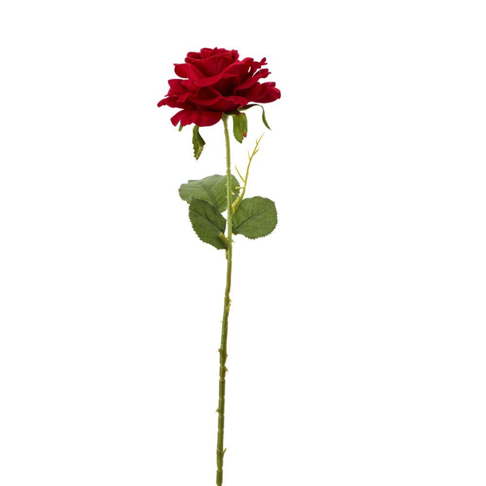 48 Wholesale Artificial Single Rose 27 inches - Red image